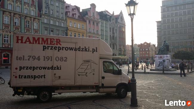 przeprowadzki wrocław transport tanio auto z windą