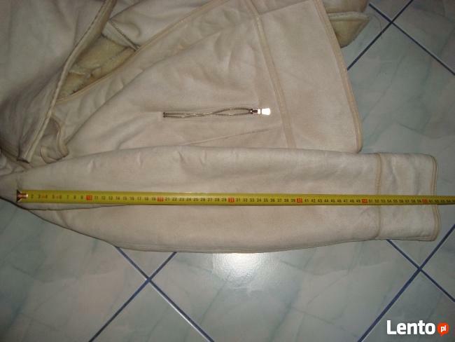 Kożuszek biało-kremowy rozmiar L