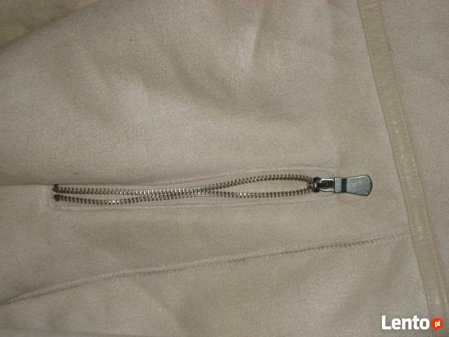 Kożuszek biało-kremowy rozmiar L