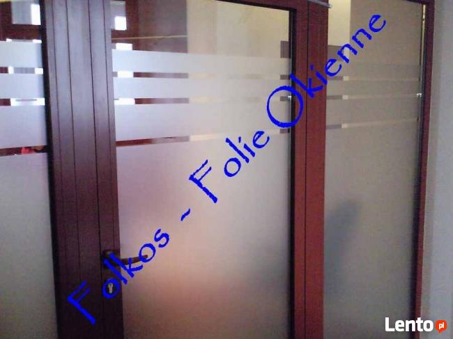 Oklejanie szyb folią Warszawa Folie dekoracyjne matowe Folk