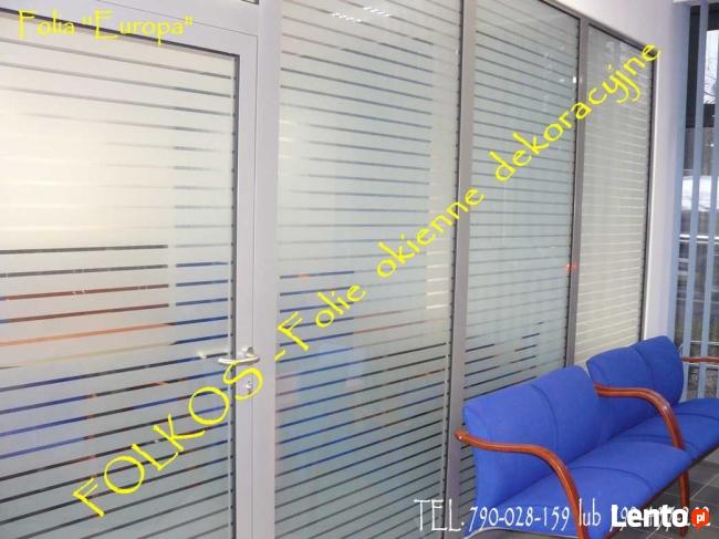 Oklejanie szyb folią Warszawa Folie dekoracyjne matowe Folk