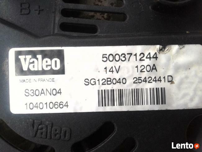 Alternator silnika 120A FIAT DUCATO 2.8 JTD 01-06 500371244