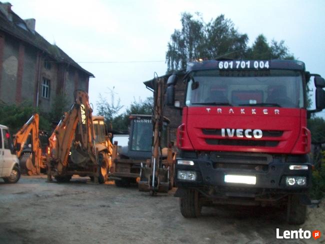 601701004 USŁUGI KOPARKO- ŁADOWARKĄ, TRANSPORTOWE, PIASEK,