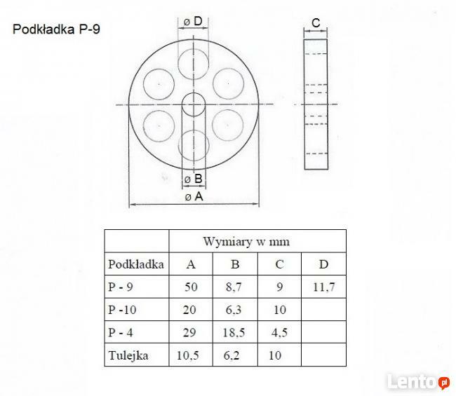 Podkładka z Tworzywa Sztucznego P- 9. Oferuję