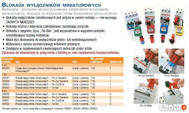 Blokady Lockout na eSy miniaturowe wyłączniki prądu