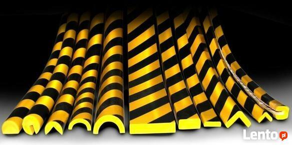 Profile ochronne, odbojniki piankowe, ostrzegające, BHP