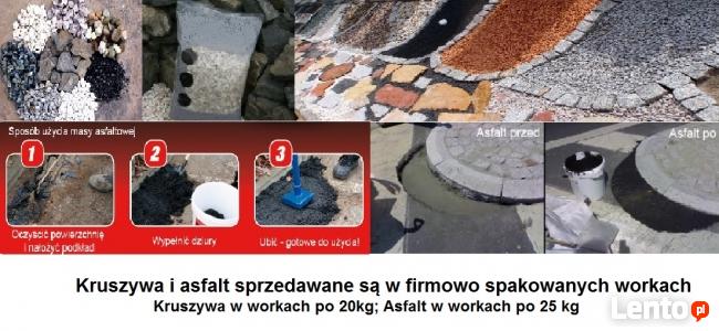 workowane kruszywa i asfalt na zimno -wypożyczalnia Dęblin