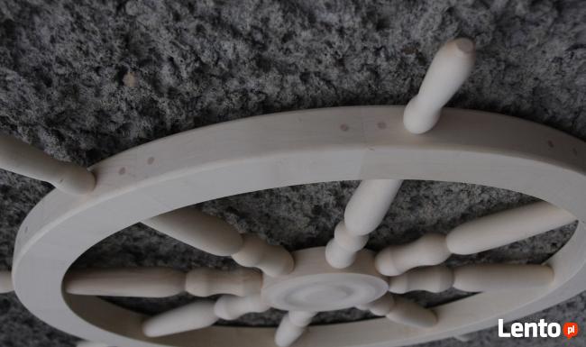 Koło sterowe drewniane solidne 82 prezent