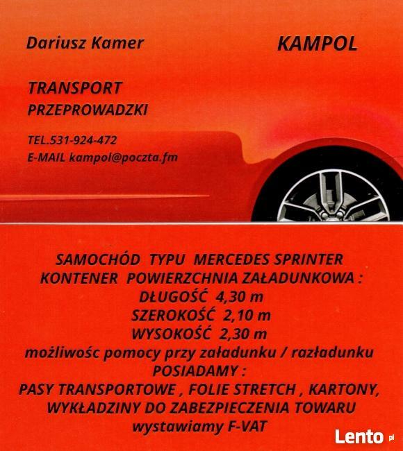 Największy BUS Tani Transport przeprowadzki bagażówka 24h/7