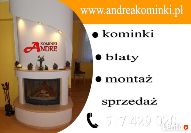 Schody kominki blaty kuchenne i łazienkowe marmur granit