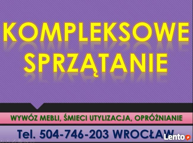 Sprzątanie terenów, cennik, tel 504-746-203, Wrocław,