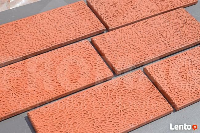 KLINKIER PRZYSUCHA elewacja relief czerwona COKÓŁ FROMAG