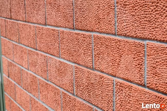 KLINKIER PRZYSUCHA elewacja relief czerwona COKÓŁ FROMAG