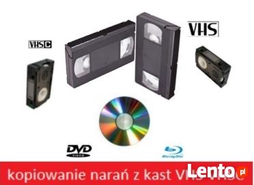 Przegrywanie z kaset VHS, VHS-C na DVD lub inny wybrany form