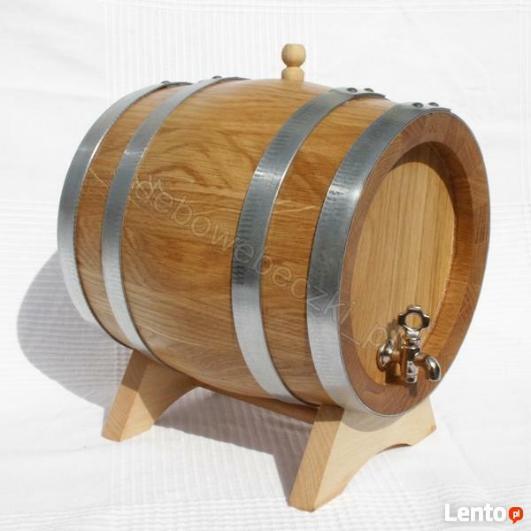 Beczka dębowa 5 litrów kran mosiężny W-wa Włochy