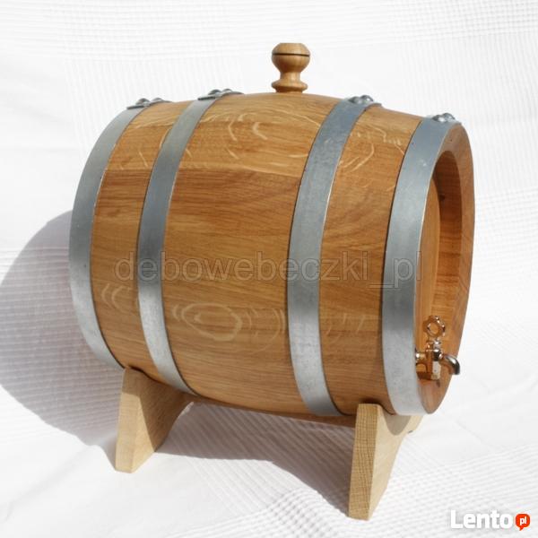 Beczka dębowa 5 litrów kran mosiężny W-wa Włochy