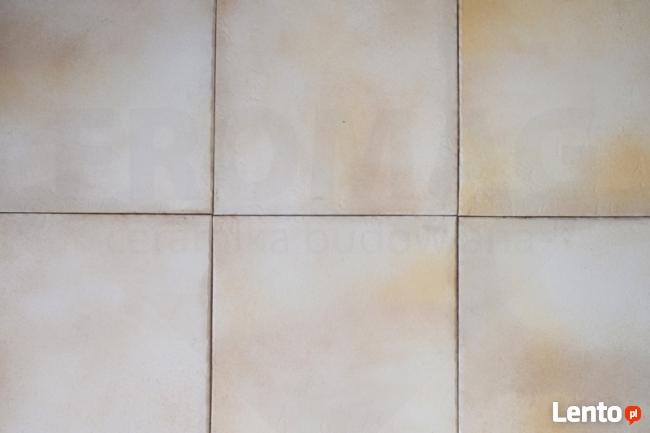 Białe płytki podłogowe RETRO cegła antyczna Miodowe KOSMO