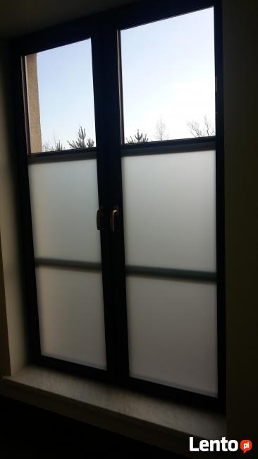 Oklejanie szyb folią mleczną, mrożoną, piaskową, matowa