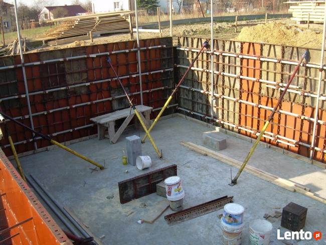 Fundamenty, ławy,ściany betonowe- żelbetowe, budownictwo