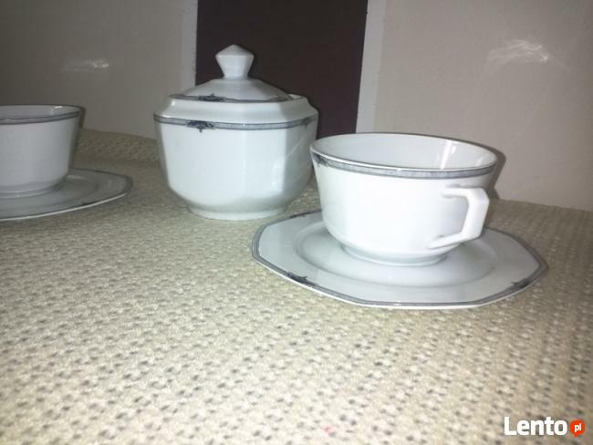 FRANCE Miłosna LOVE CNP CEKIERNICA 2 FILIZANKI porcelana lux