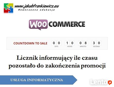Licznik informujący ile czasu pozostało do zakończenia 