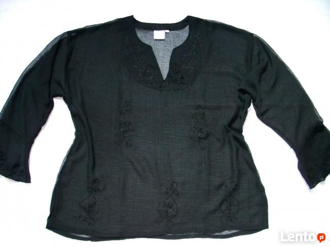 Tunika Zwiewna Lekka Haft Wizytowa Nowa 44 46