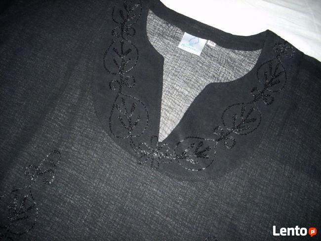 Tunika Zwiewna Lekka Haft Wizytowa Nowa 44 46