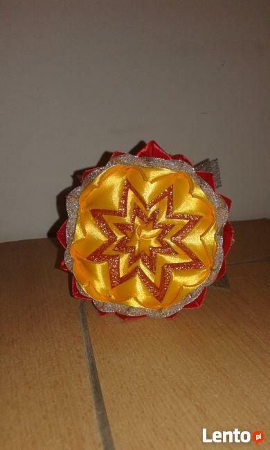 Dzwonek bombka karczoch na choinkę, rękodzieło