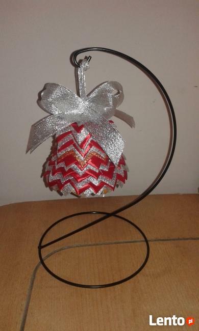 Dzwonek bombka karczoch na choinkę, rękodzieło