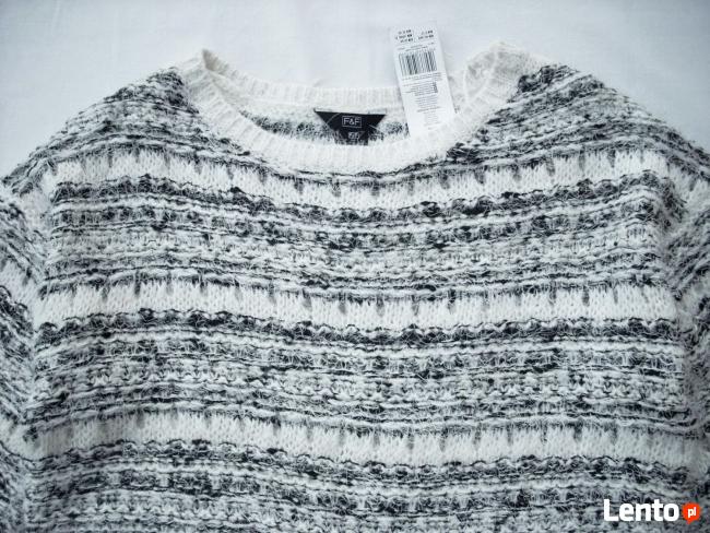 F&F Sweter Włochaty Elegancki NOWY 38 M