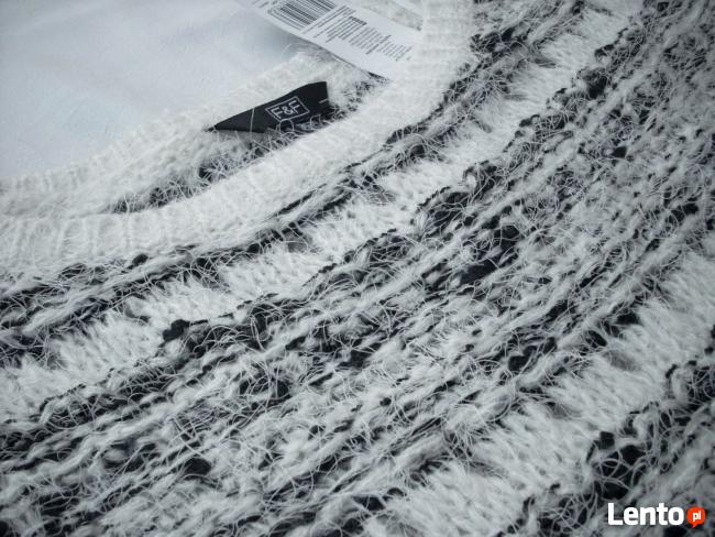 F&F Sweter Włochaty Elegancki NOWY 38 M