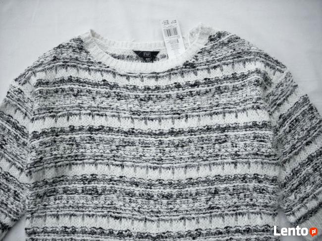 F&F Sweter Włochaty Elegancki NOWY 38 M