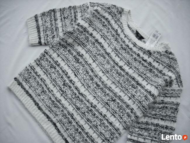 F&F Sweter Włochaty Elegancki NOWY 38 M