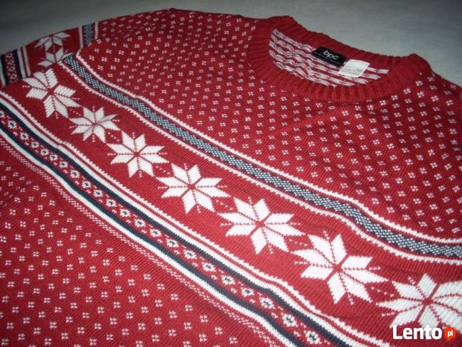 Piękny Sweter Męski Norweski Wzór NOWY 2XL 3XL