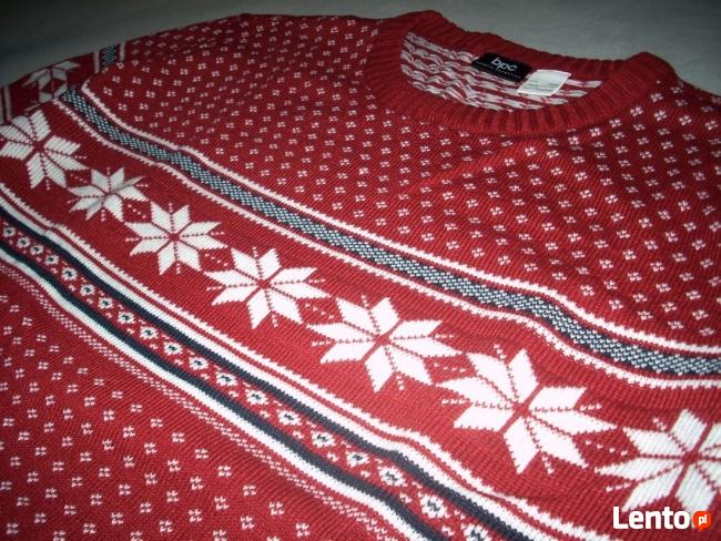 Piękny Sweter Męski Norweski Wzór NOWY 2XL 3XL