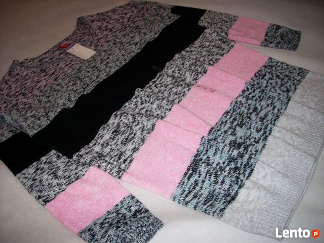 H&M Sweter Tunika Szary Pudrowy NOWY 40 42 L XL