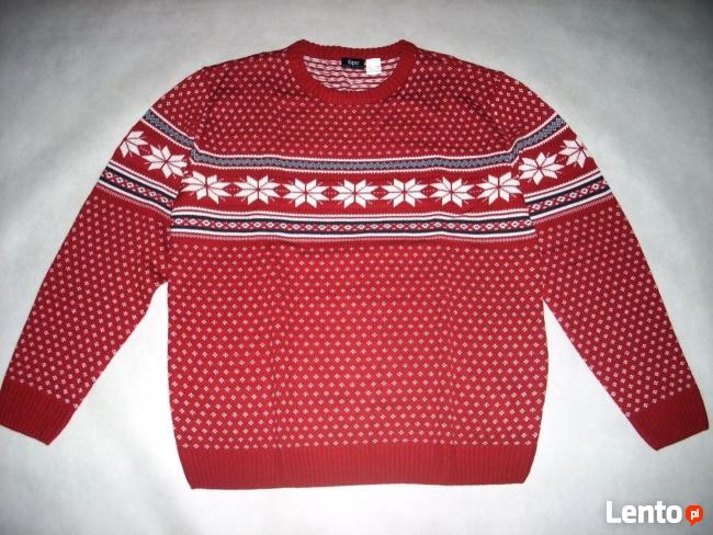 Piękny Sweter Męski Norweski Wzór NOWY 2XL 3XL