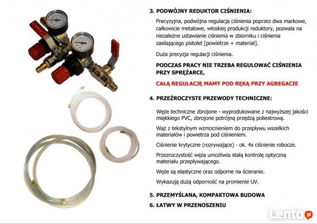 AGREGAT DO TYNKOWANIA GIPSOWANIA MALOWANIA ŚCIAN