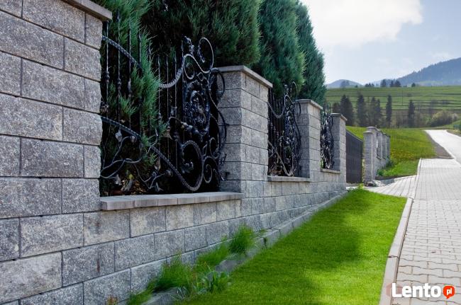 płot łupany ogrodzenia łupane Joniec pustaki łupane GORC