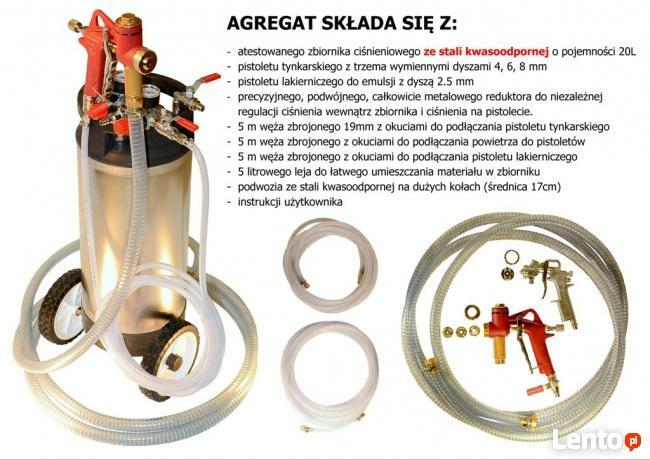 AGREGAT DO TYNKOWANIA GIPSOWANIA MALOWANIA ŚCIAN