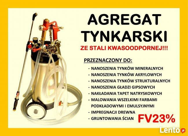 AGREGAT DO GŁADZI GIPSU TYNKU PISTOLET TYNKARSKI KWASÓWKA