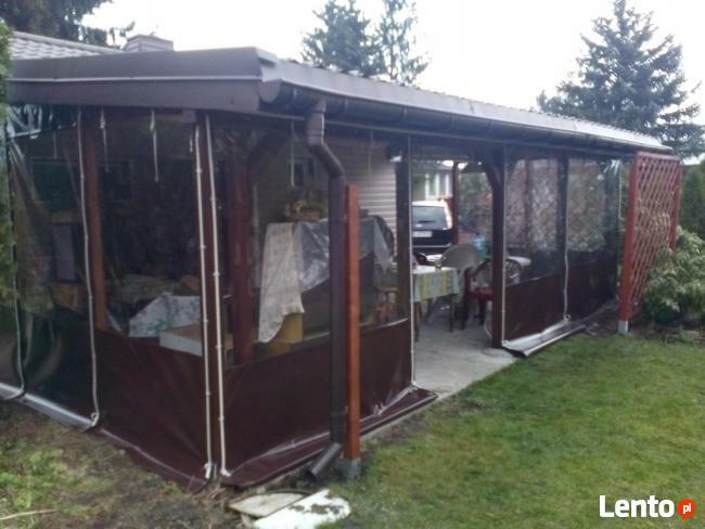 Zadaszenie na taras altanę Warszawa, plandeka kotara roleta