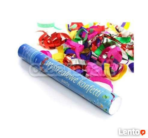 Strzelające konfetti, tuba z konfetti na urodziny wesela