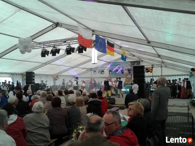 wynajem hal namiotowych, podłóg do hal, ławostołów AJDO