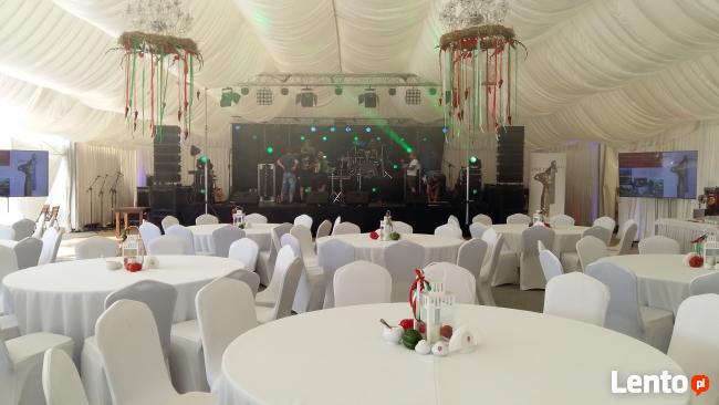wynajem hal namiotowych, podłóg do hal, ławostołów AJDO