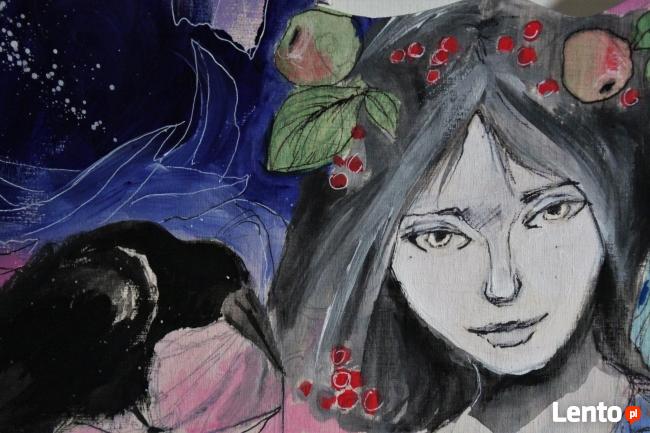 Obraz na drewnie "ANIOŁ MAGICZNY 2" artystki Adriany Laube