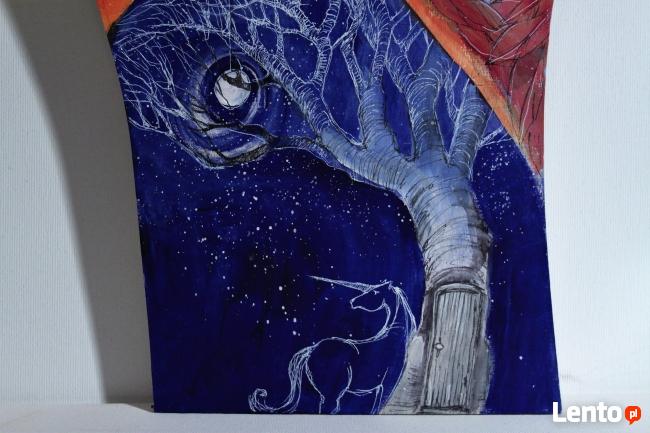 Obraz na drewnie "ANIOŁ MAGICZNY 2" artystki Adriany Laube