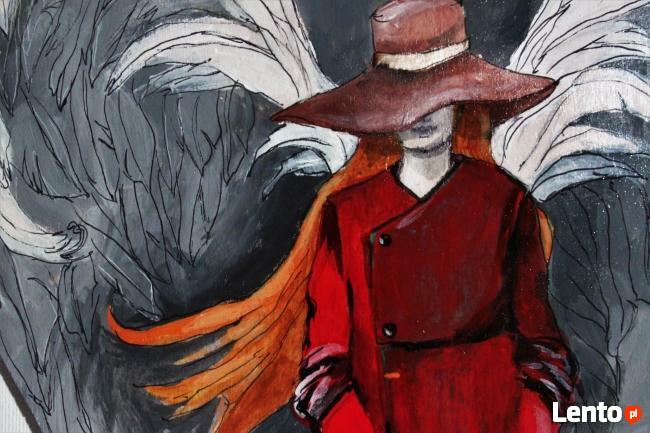 Obraz na drewnie "ANIOŁ PRZEJŚCIA" artystki A. Laube