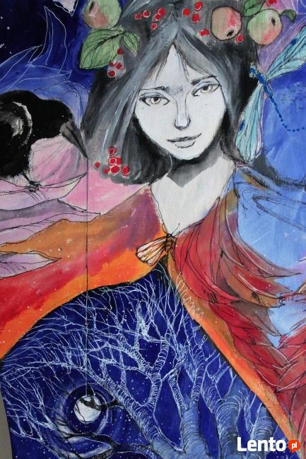 Obraz na drewnie "ANIOŁ MAGICZNY 2" artystki Adriany Laube