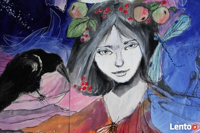 Obraz na drewnie "ANIOŁ MAGICZNY 2" artystki Adriany Laube